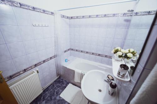 Ένα μπάνιο στο Apartament Slănic Prahova