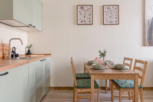 Η κουζίνα ή μικρή κουζίνα στο Simone Apartments
