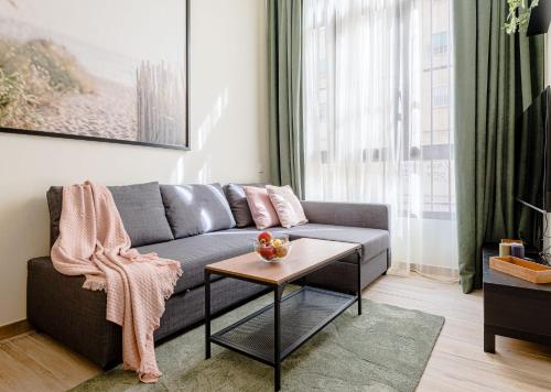 Χώρος καθιστικού στο Simone Apartments