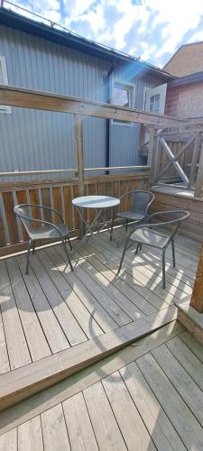 Un balcón o terraza de Kramfors Stadshotell AB