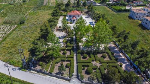 an aerial view of a garden with trees and bushes at Adriana di Levante by "elite" in Ayios Kirikos