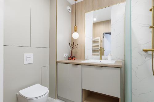 Kúpeľňa v ubytovaní Wyspa Solna Kołobrzeg by Renters Prestige
