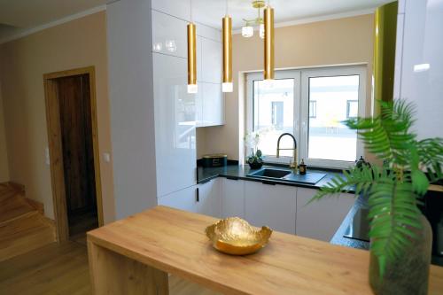 Η κουζίνα ή μικρή κουζίνα στο Apartamenty Jawor