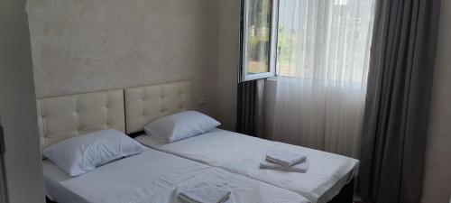 Postel nebo postele na pokoji v ubytování ოცნების სახლი dream house
