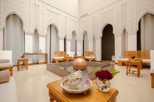 a large room with aasteryasteryasteryasteryasteryasteryasteryasteryasteryasteryastery at Barceló Palmeraie Oasis Resort in Marrakech
