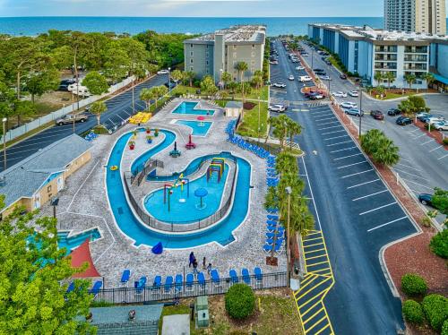 an aerial view of a water park in a city at Myrtle Beach Resort A532 in Myrtle Beach