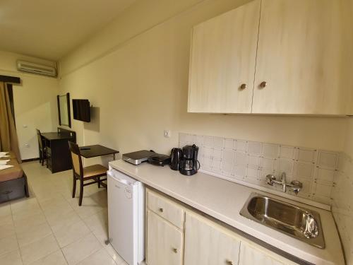 Kuchyň nebo kuchyňský kout v ubytování Vita Blu Apart/Hotel