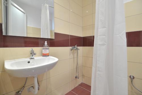 Koupelna v ubytování Apartments Kalina