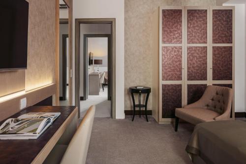 Posezení v ubytování Boutique Hotel Saxonia
