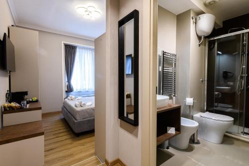 Kylpyhuone majoituspaikassa Castro Pretorio