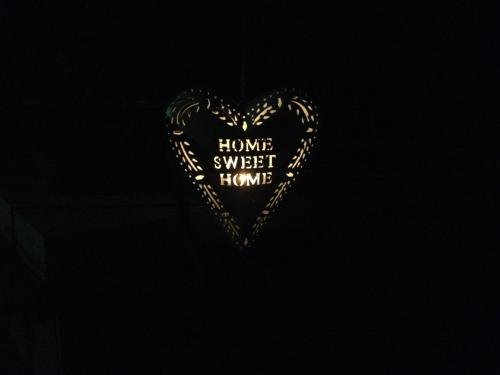 a heart with a house sweet home written on it at Penzion Miromar in Podivín