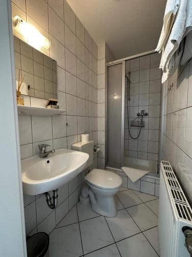 Koupelna v ubytování Villa Undine