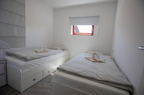 Ένα ή περισσότερα κρεβάτια σε δωμάτιο στο Apartmani Jančić
