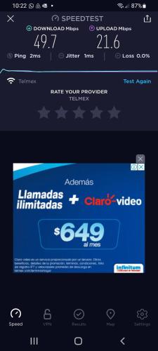 a screenshot of a cell phone screen with a cell phone at 87972 Romantic condo, best retreat for a couple, 1 block from the Ocean in Progreso