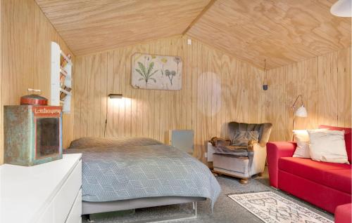 En eller flere senge i et værelse på Stunning Home In Vig With 3 Bedrooms And Wifi