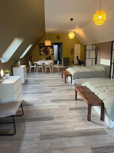 Posezení v ubytování Gite et chambre d'hôte