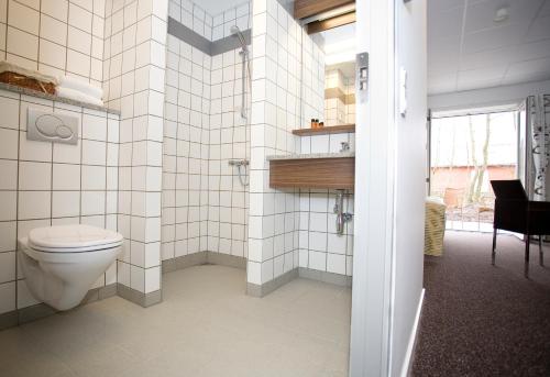 Koupelna v ubytování Hotel Thinggaard