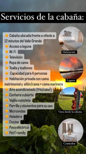 a poster describing the benefits of agitatingitating vegetables at Cabaña 1920 - frente a viñedo in San Rafael