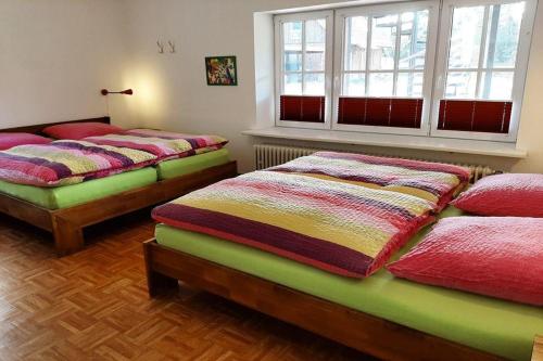 Postel nebo postele na pokoji v ubytování Schröderhof