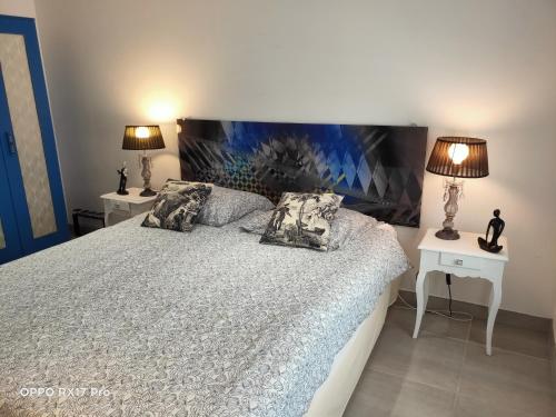 Ένα ή περισσότερα κρεβάτια σε δωμάτιο στο Lavocette maison appartement