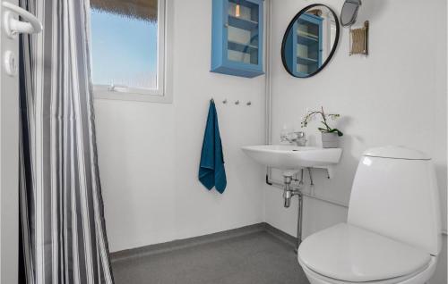 グドイェムにあるMlleparkenのバスルーム(トイレ、洗面台、鏡付)