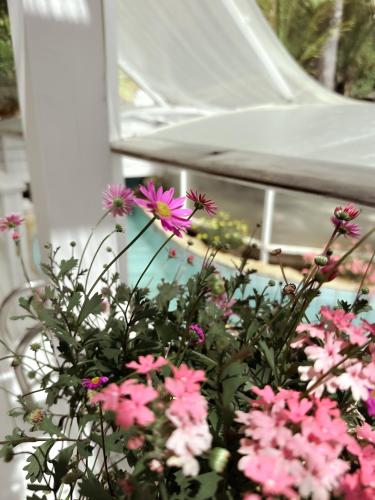 Jardín al aire libre en Eili Suites