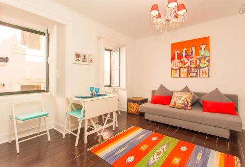 Posezení v ubytování Shabby Chic Bairro Alto