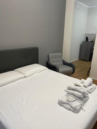 Cama o camas de una habitación en Cucchiari Suite 1B