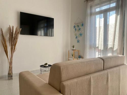 TV a/nebo společenská místnost v ubytování Monolocale Nonna Ita