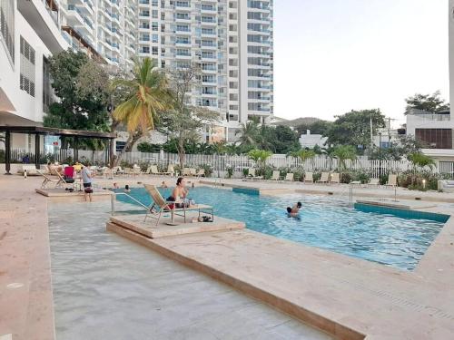 Bazén v ubytování Reserva del Mar - Club de Playa, vista al Mar nebo v jeho okolí
