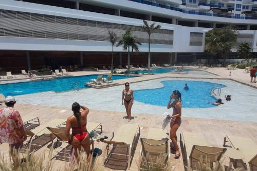 Bazén v ubytování Reserva del Mar - Club de Playa, vista al Mar nebo v jeho okolí