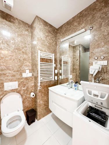Bilik mandi di Sea View Tre Canne Apartment