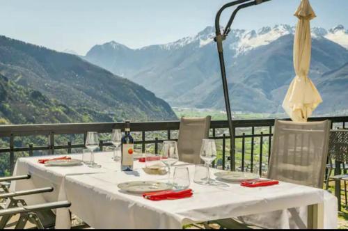 Nespecifikovaný výhled na hory nebo výhled na hory při pohledu z bed and breakfast
