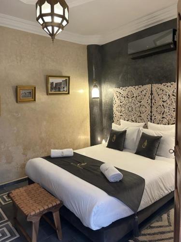Riad Al Nubalaにあるベッド