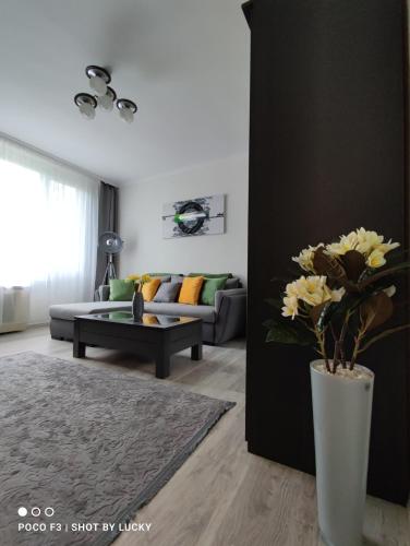 Ruang duduk di Central Greatforest Apartman