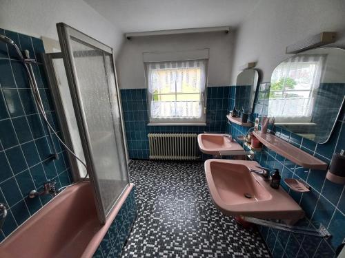 Koupelna v ubytování Ferienwohnung Ravensburg
