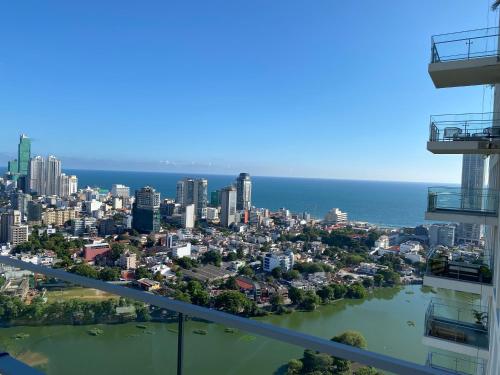 a view of the city from the top of a building at Altair Colombo - View, Location, Ultra Luxury! in Colombo