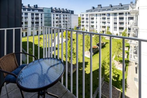 Μπαλκόνι ή βεράντα στο Apartamenty Stare Zoo