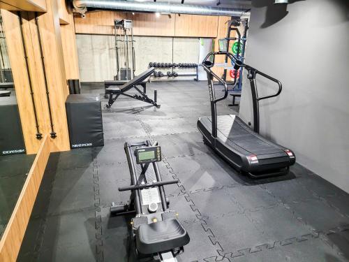 Fitness centrum a/nebo fitness zařízení v ubytování Ośrodek Agroturystyczny Zacisze