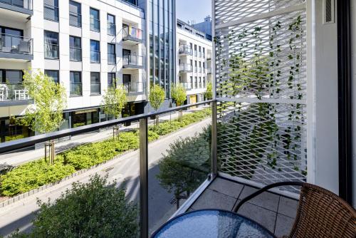 Μπαλκόνι ή βεράντα στο Apartamenty Stare Zoo Zajezdnia