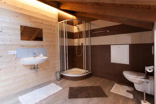 Koupelna v ubytování Rutsche Hostel