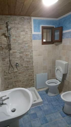 Ванная комната в Appartamento con veranda 258