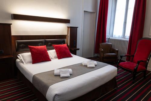 Cama o camas de una habitación en Hotel De L'univers