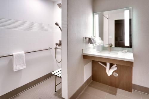 a bathroom with a sink and a mirror at TownePlace Suites by Marriott Los Angeles LAX/Hawthorne in Hawthorne