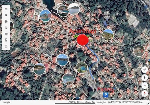 Apartments Veli Lošinjの鳥瞰図