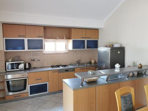 Kuchyň nebo kuchyňský kout v ubytování Apartments Tutina