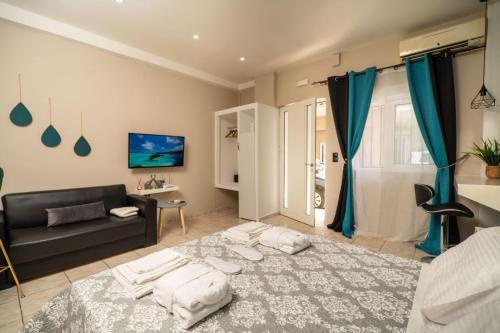 Ένα ή περισσότερα κρεβάτια σε δωμάτιο στο welcome Dream home