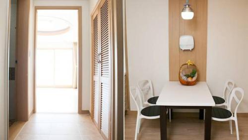 Χώρος καθιστικού στο Tongyeong Bay Condo Hotel