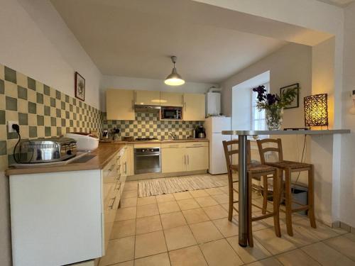 Cuisine ou kitchenette dans l'établissement Burusenia
