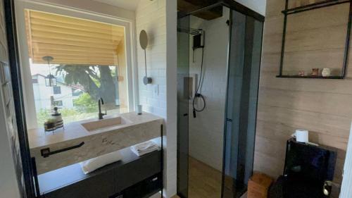 Koupelna v ubytování Pousada Casa Thede